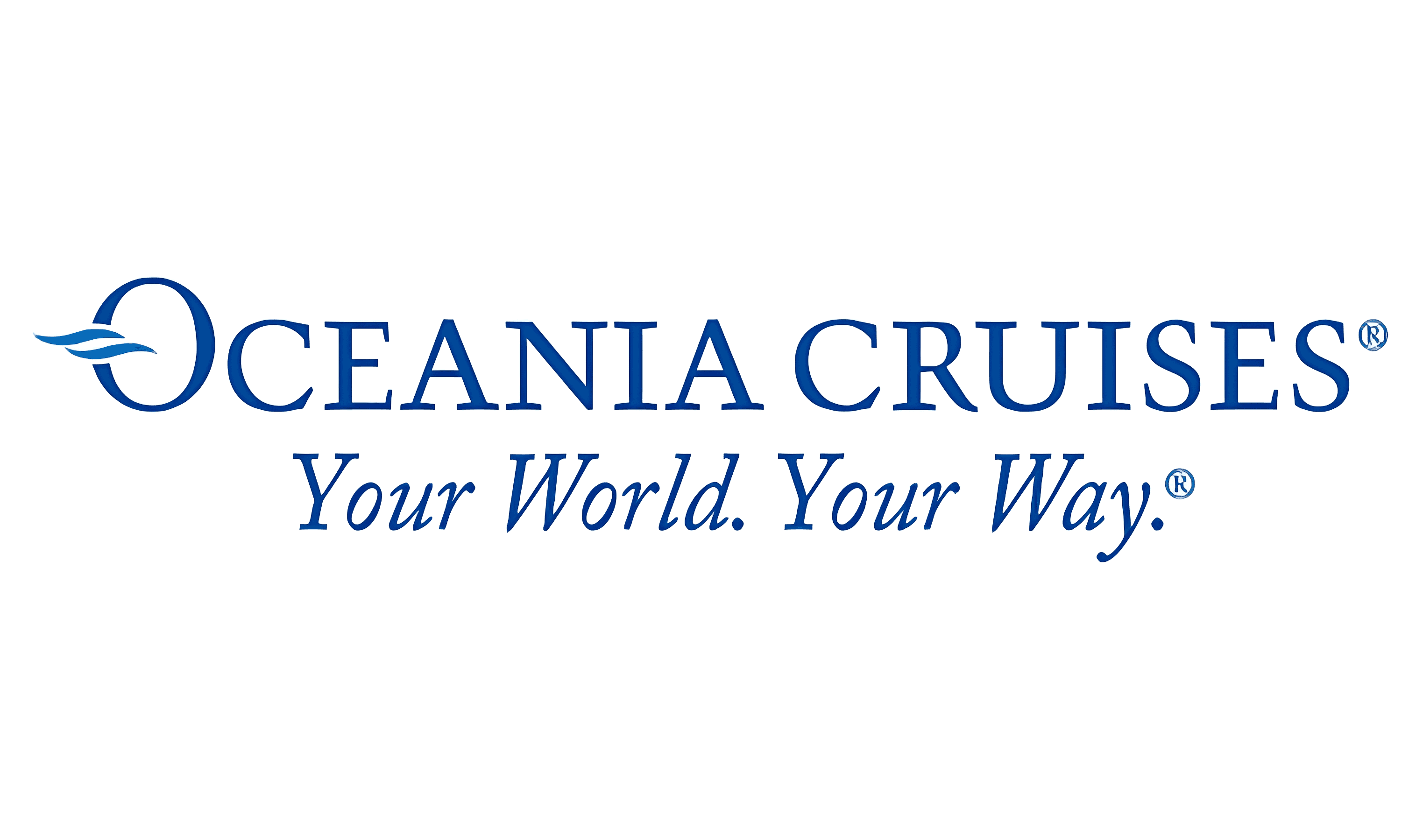 Oceania Cruises logo with tagline