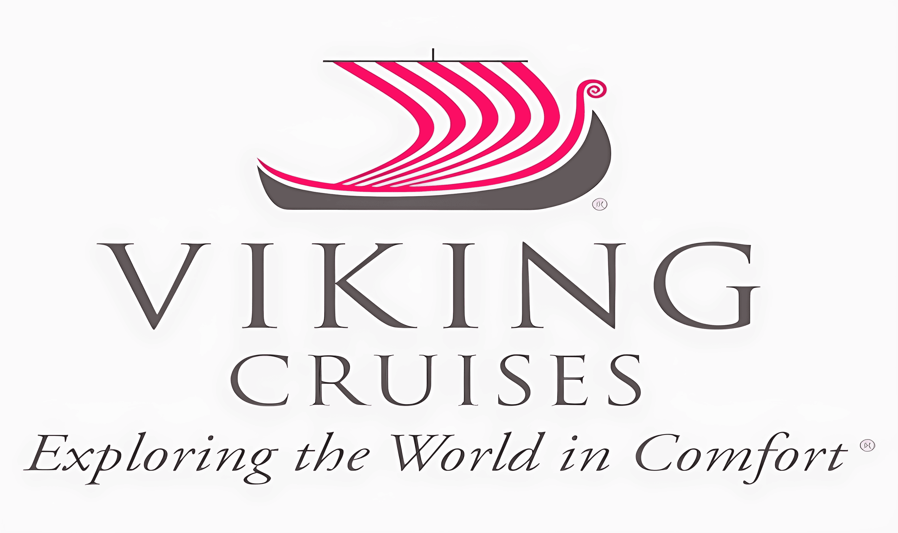 Viking Cruises logo with stylized red ship